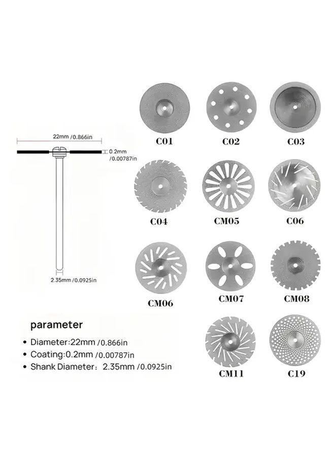 C03 3 Pack 0 20mm Thin Diamond Grinding Discs Double Sided For Metal Glass Ceramic - Image 2