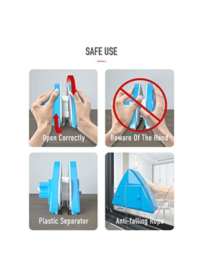 Generic Start horizontal double magnetic window cleaner double-sided glass surface tool wiper window wiper thickness 4-30mm  - Image 4