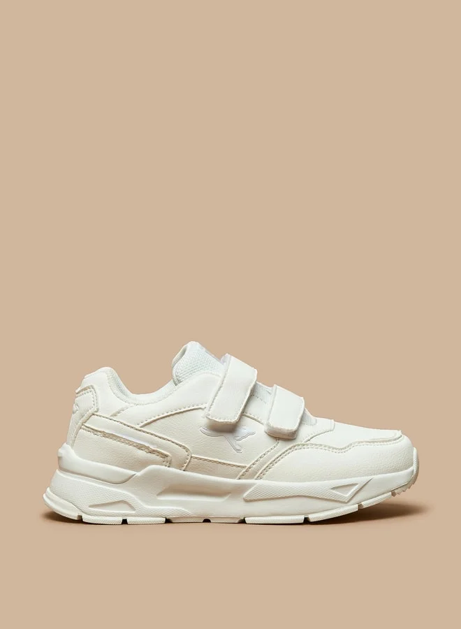 كانغاروس Boys' School Shoes with Hook and Loop Closure