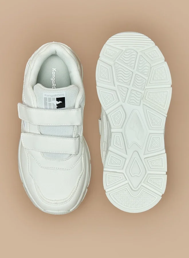كانغاروس Boys' School Shoes with Hook and Loop Closure