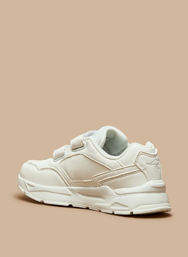 كانغاروس Boys' School Shoes with Hook and Loop Closure