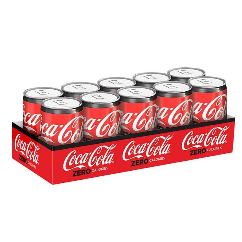 Coca-Cola Zero Calories Carbonated Soft Drink- 10X150ml