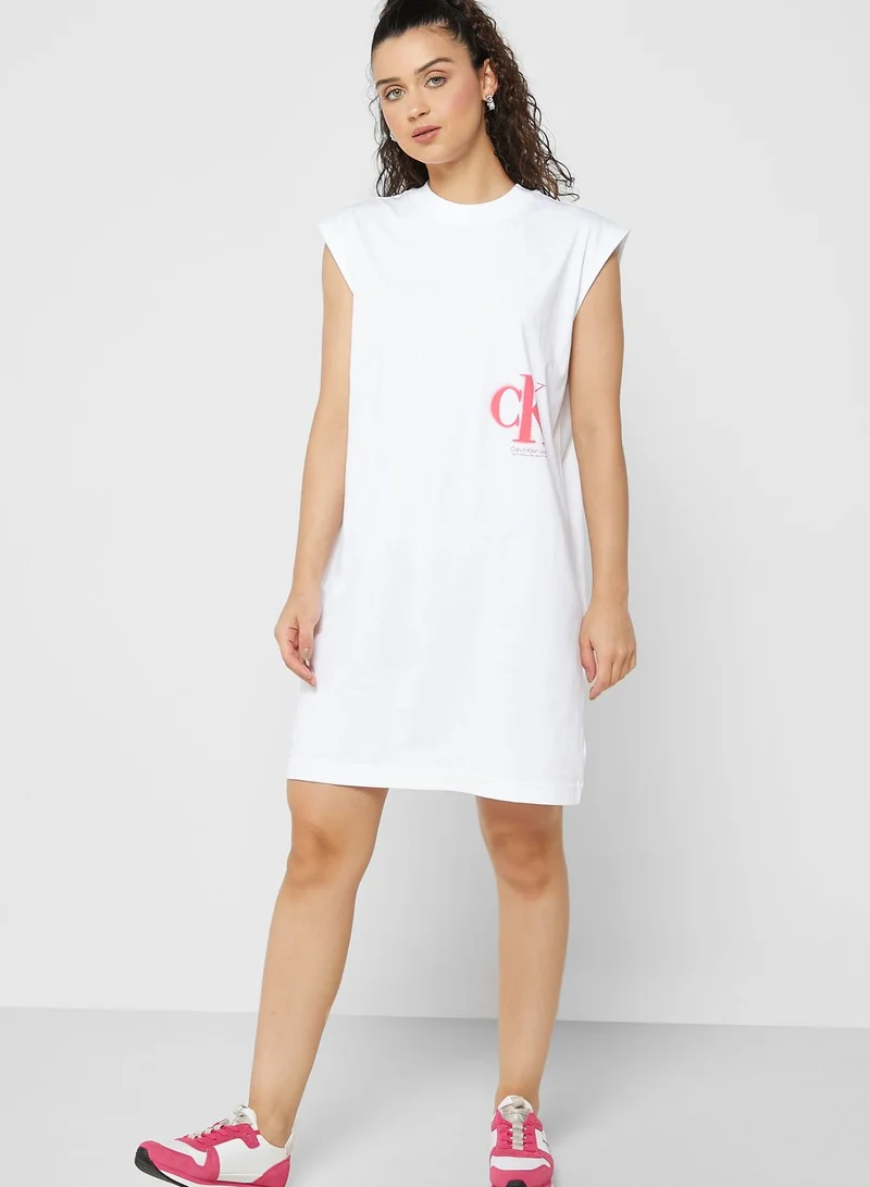 Calvin Klein Jeans Logo Knitted Dress