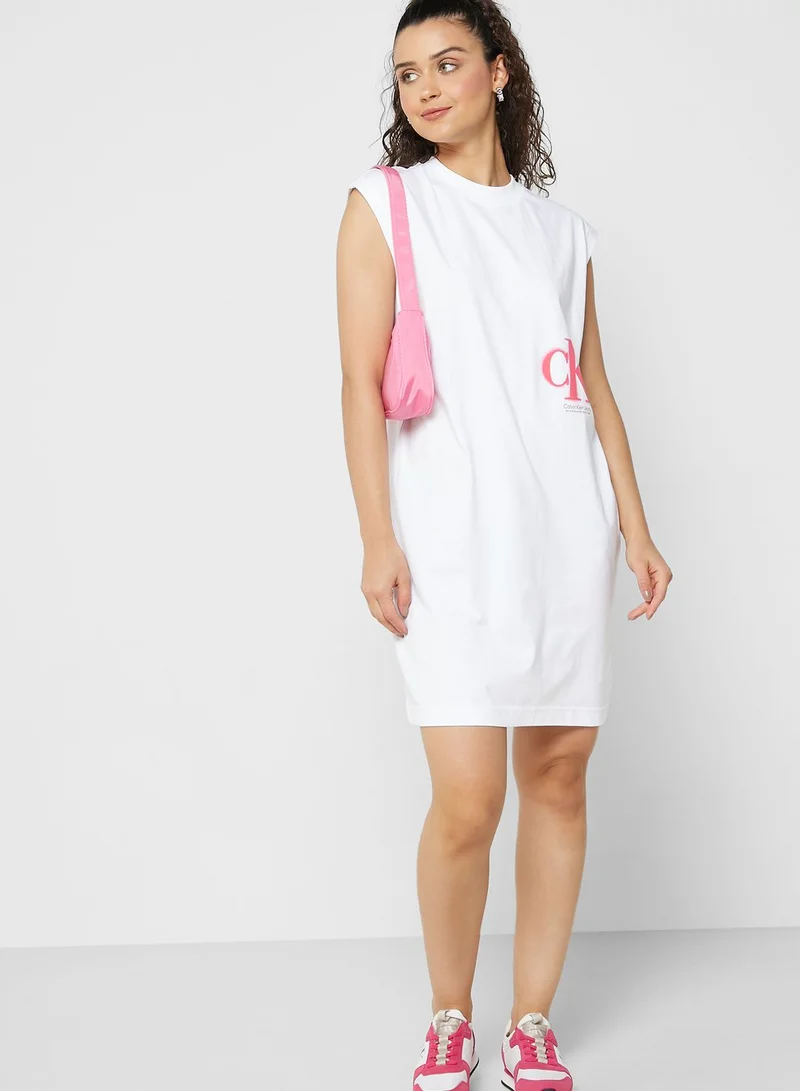 Calvin Klein Jeans Logo Knitted Dress