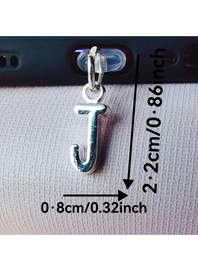 Letter B Phone Charm Dust Plug For iPhone 5 To 14 Interface Gift For Friends - Image 3