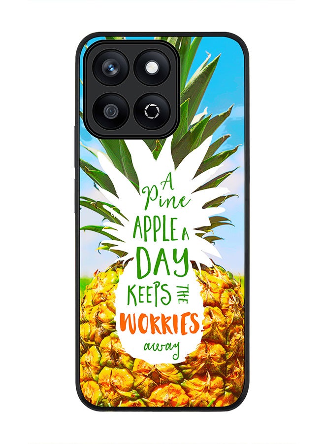 Stylizedd For Honor X7c 4G Case,Slim fit Camera Protection, Shockproof Thin Phone cover  - Pineapple A Day - Image 1