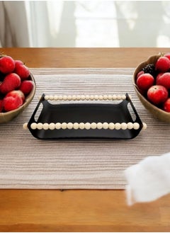 Ramadan Decoration Tray for Coffee Table, Breakfast, Tea, Food, Decorative Display, Countertop, Kitchen, Vanity Serve Tray with Handles, Black&White 33cm - pzsku/Z5FE878F4D579EA64E491Z/45/_/1738830486/0fdf7f3c-7835-4d2f-8de4-40c817c1cf11