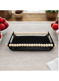 Ramadan Decoration Tray for Coffee Table, Breakfast, Tea, Food, Decorative Display, Countertop, Kitchen, Vanity Serve Tray with Handles, Black&White 33cm - pzsku/Z5FE878F4D579EA64E491Z/45/_/1738830610/6b4de553-f764-432d-a9a4-4fd59b66399e