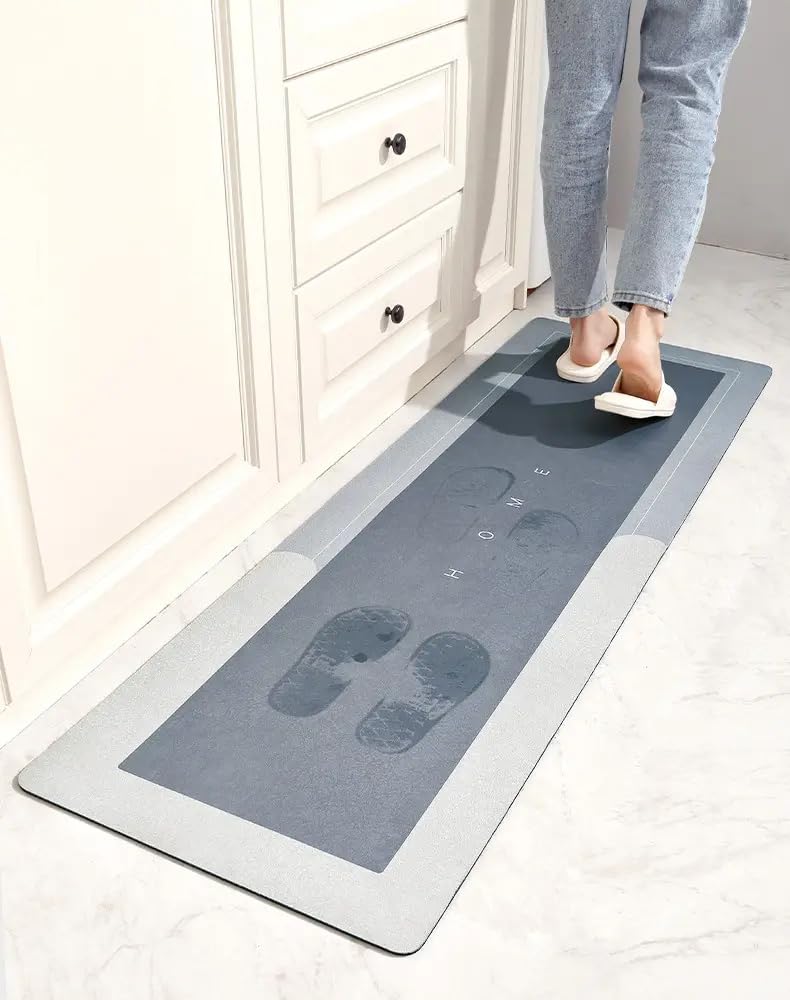Calyrex Kitchen Mats 2PCS Kitchen Rugs Cushioned Anti Fatigue Kitchen Mats for Floor NonSlip Standing Desk Mat Waterproof Kitchen Rug Set for Kitchen Floor Office - Image 4