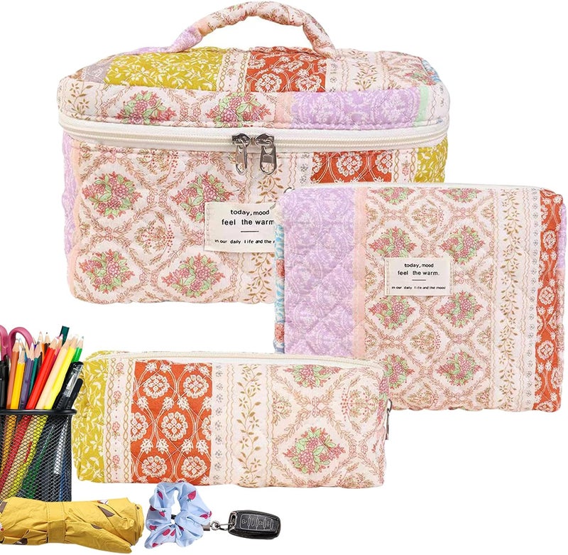 Liquid tight joint Floral Cosmetic Set, Floral Makeup Set,3 Piece Toiletry Organizer - Cotton Cosmetic Flower Aesthetic Travel Toiletry Organizer Cute Pair, D, Consulte la descripción, See description Market need oriented construction Consistent single item quality Diverse use resistant crafted quality Climate adapted delivery plan Daily wear upgraded resistant material Hardness boosted processed substance Durability enhanced Reliable durability Low maintenance Main road full logistics cover KSA market compliant quality Low dust buildup Globally trusted affordable quality Closed & open space compatible General compatible design Repeated detach compatible build Backup reserve local stock Global assemble options Systematic nationwide ship Heavy load resistant Diverse operating method fit Replaceable parts Pre-sale confirmed stock Field test upgraded craftsmanship - Image 1
