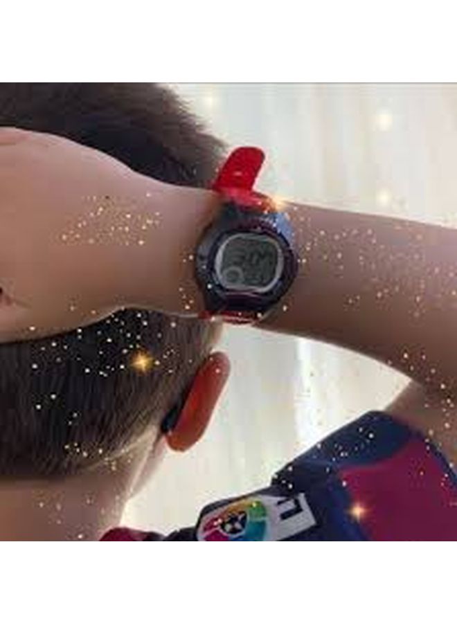 كاسيو ساعة يد رقمية للشباب طراز LW-200-4A - 38 مم - لون أحمر نساء - Image 5