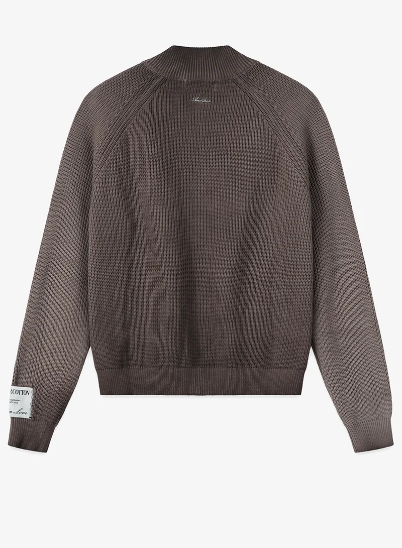 Another Cotton Lab  Zip Crew Neck Cardigan for Men | Best Price UAE