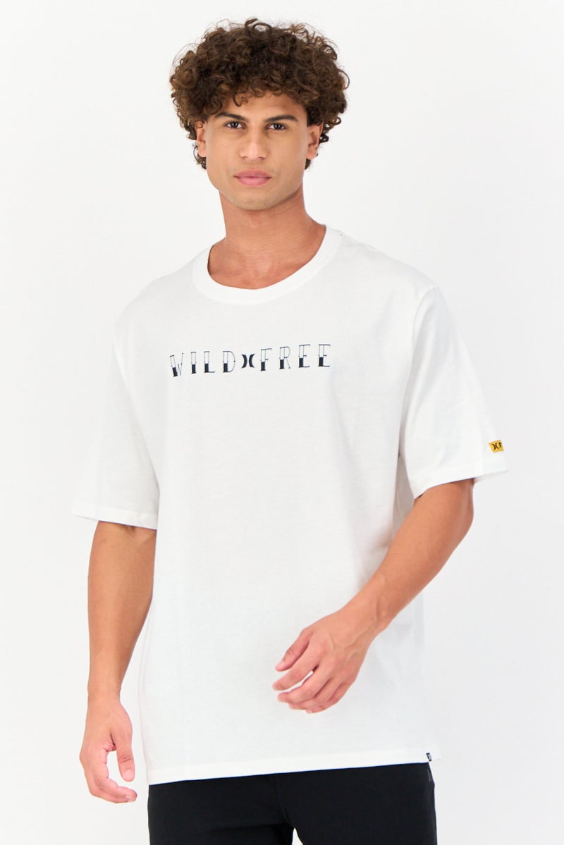 Hurley Men Sportswear Fit Short Sleeves Outdoor T-shirt, White - Image 1