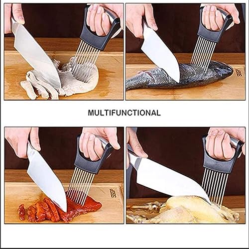Baskety Steel Onion & Meat Holder Slicer Tools Cutter, Black - Image 5