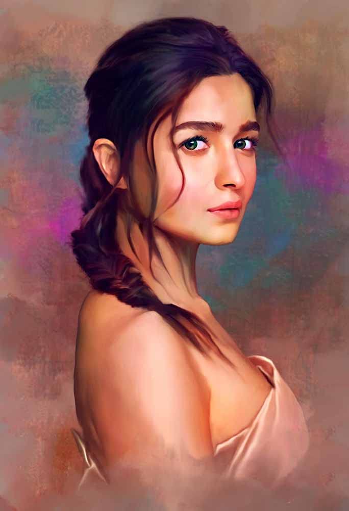 wallpics wallpics Alia Bhatt Photo Paper Poster 13 Inch X 19 inch 