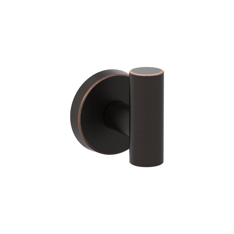 Amerock BH26542ORB Oil Rubbed Bronze Single Robe Hook 214 in 57 mm Length Towel Holder Arrondi Towel Hook for Bathroom Bathroom Hardware Bath Accessories