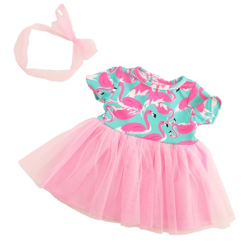 BARWA Doll Clothes and Accessories for 18 inch Girl Dolls Mermaid Casual Tutu Dress, Outfits, Swimsuit, Underwear… (C: Tutu Dress) - Image 5