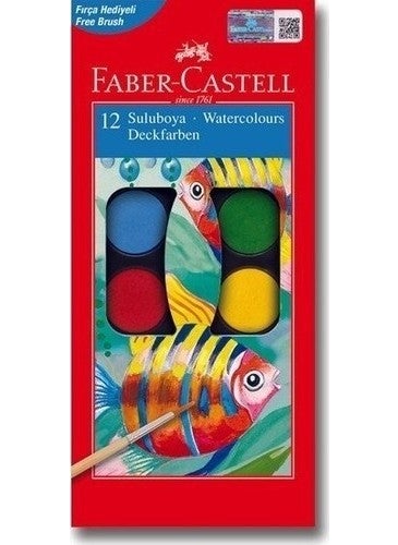 FABER-CASTELL - 3-Piece Painting Set - Dry Color, Watercolor and Pastel Color - Image 1