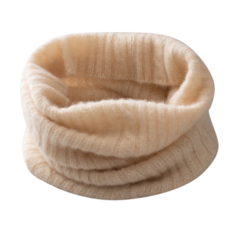 100% Cashmere Neck Warmer, Thick Knitted Snood Scarf, Adjustable Neck Gaiter for Unisex Adults & Kids, 38x24 cm, Solid Colors for Fall Winter Spring - Image 4