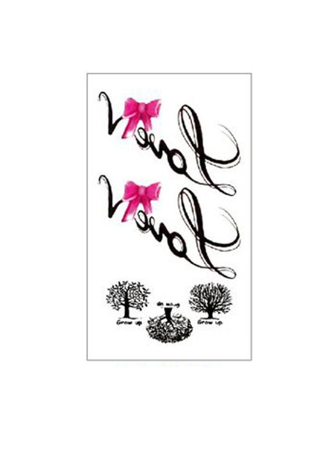 Khaisha Fashionable waterproof temporary tattoo sticker with tree and word design - Image 1