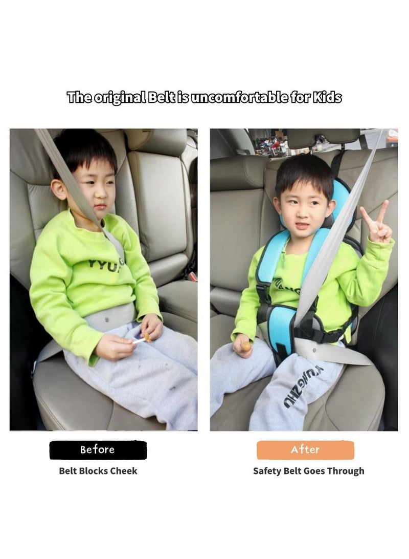 Kids' Seat Belt Cover Seat Belt Adjuster for Child Travel Seatbelt Adjuster Portable with Adjustable Straps - Image 4