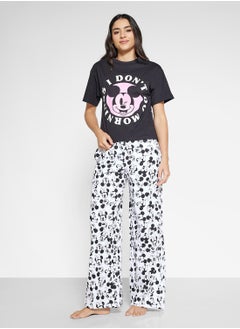 Disney Mickey Graphic T-Shirt & Pyjama Set  - Image 5