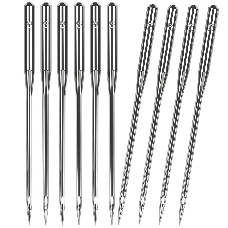 HLARTNET 50 Pcs Universal Size 110/18 Heavy Duty Sewing Machine Needles, Quliting Sewing Machine Needles for Leather, Compatible with Kind of Home Sewing Machine - Image 1