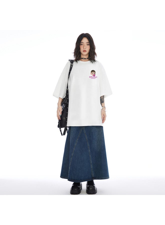 EPTISON Summer Cartoon Boy Letter Print 230g Short-sleeve T-shirt Trendy Brand Fun Pattern Unisex - Image 4