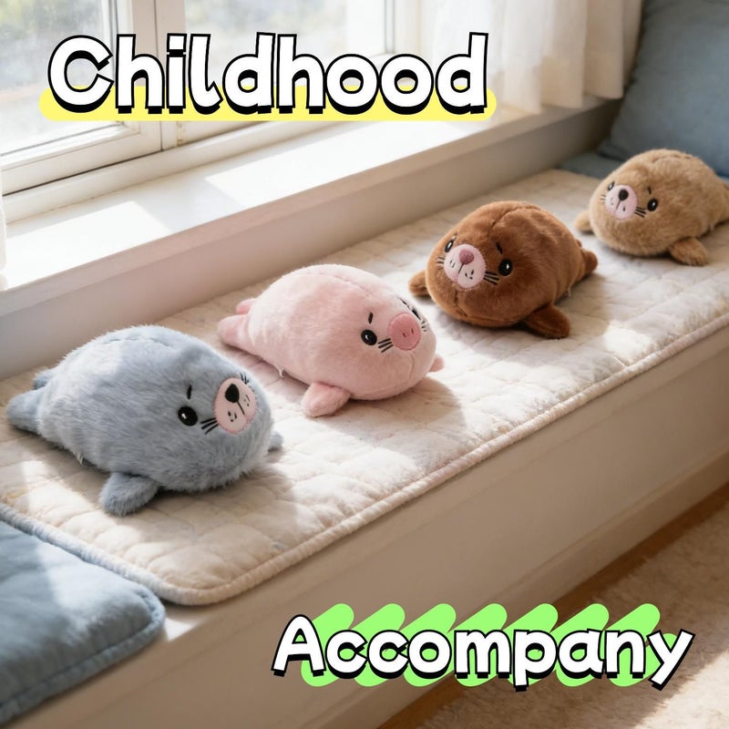 2pcs Cute Little Seal Plush Pillow 23cm Soft Kids Companion Gift for Girls - Image 5