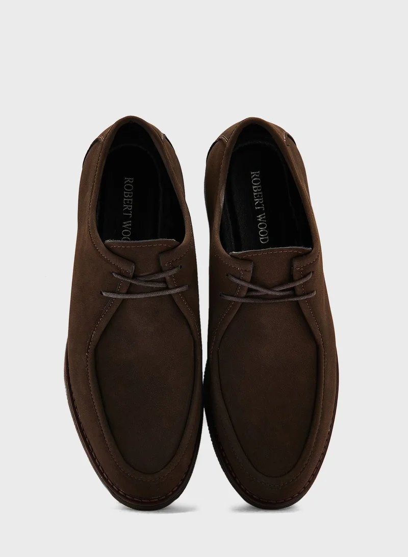 روبرت وود Nubuck Casual Lace Ups