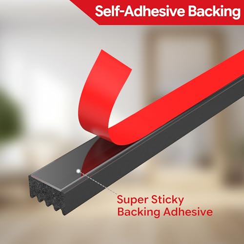 UIOCSSC 26Ft EPDM Rubber Weather Stripping Foam RV Door Seal Self-Adhesive Marine Hatch & RV Door Seal, Automotive Weatherstrip for Enclosed Trailer, Boat, Truck Bed & Home, W:0.625"; H:0.375" - Image 4