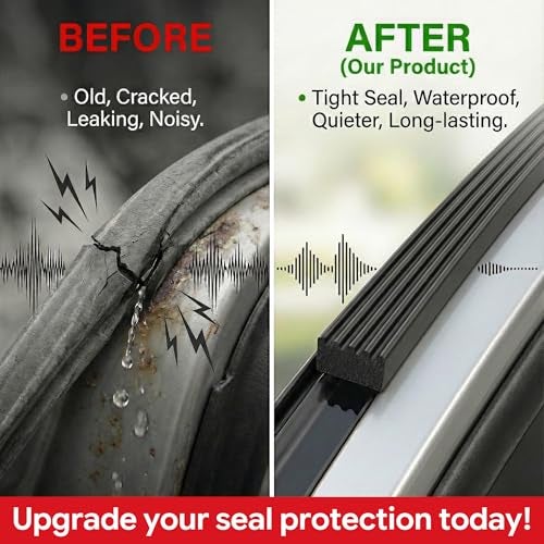 UIOCSSC 26Ft EPDM Rubber Weather Stripping Foam RV Door Seal Self-Adhesive Marine Hatch & RV Door Seal, Automotive Weatherstrip for Enclosed Trailer, Boat, Truck Bed & Home, W:0.625"; H:0.375" - Image 5