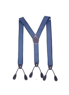 Generic British Style Button Suspenders 3.5cm Wide Black +120cm  - Image 5