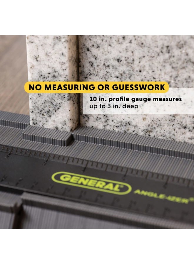 General Tools Contour Gauge 833-10" Angle Finder Tool For Home Improvement - Gadgets For Men - Image 4