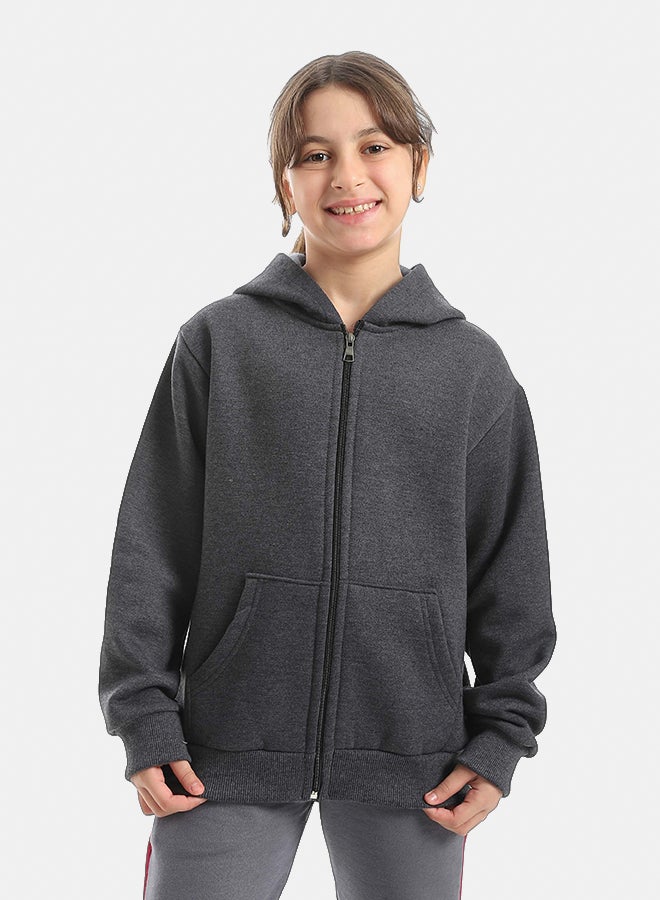 Red Circle Sweatshirt Kids Unisex - Image 2