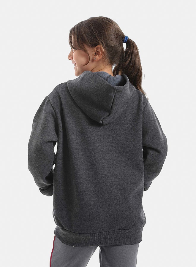 Red Circle Sweatshirt Kids Unisex - Image 5