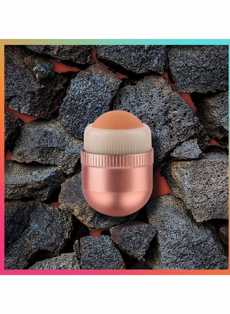 NIBEMINENT Oil-Absorbing Volcanic Face Roller Portable and Reusable Anti-oil Facial Tool Oil Control Anytime, Anywhere Suitable for Home Travel or out Massage Resistant Skincare - Image 4
