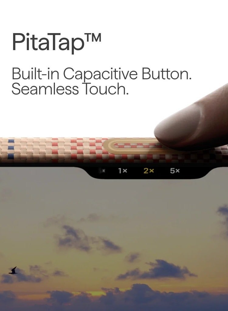PITAKA Ultra-Slim Case For iPhone 17 / PitaTap Seamless Touch / Lightweight Design / Easy Installation / Back cover - Sunset - Image 2