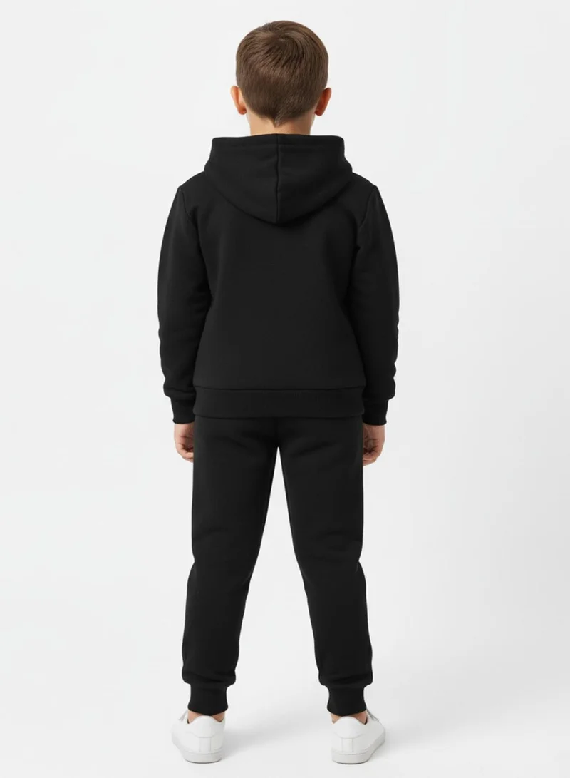 بيبي كلو طقم هودي شتوي برسومات نمر الشجاعة للأولاد