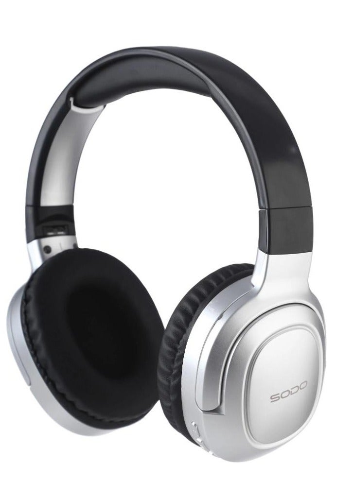 سودو – SD1105 – سماعة الرأس – صوت Hi-Fi – بلوتوث – تصميم قابل للطي لبطاقة TF- اسود - Image 1