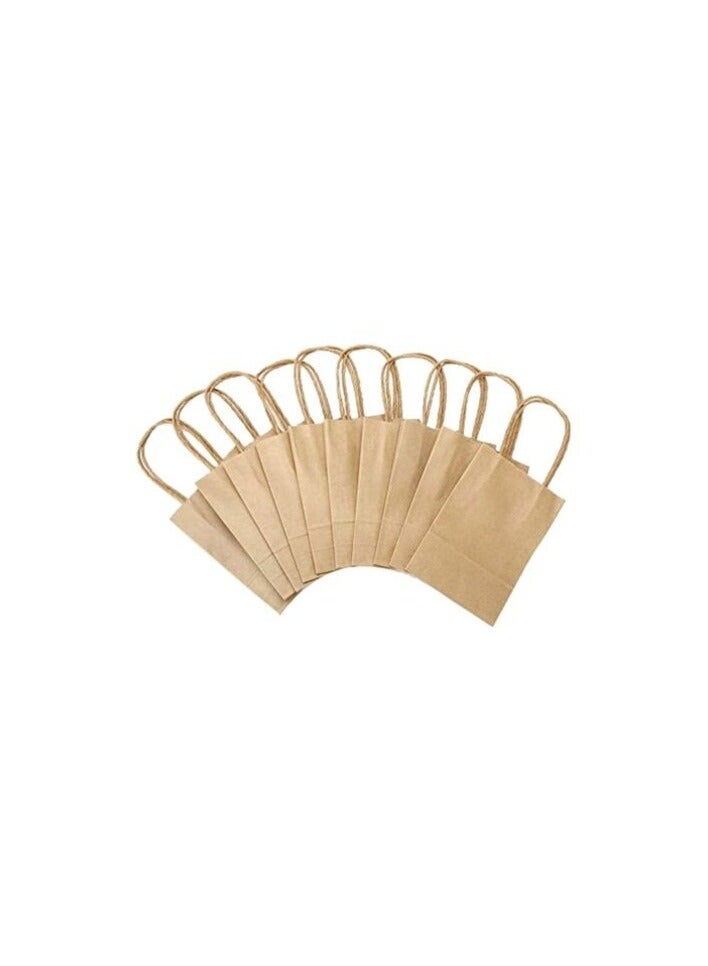 Party Time 12-Piece A6 Brown Paper Bags - Image 2