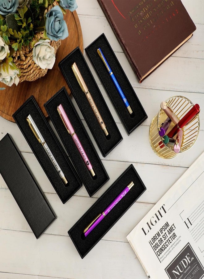 Fumete 30 Set Christian Pens Bulk Bible Verse Ballpoint Pen Gifts with Inspirational Quotes Box Religious Black Ink Thank You Gifts for Men Women Sunday Church(Phrase Sign) - Image 5