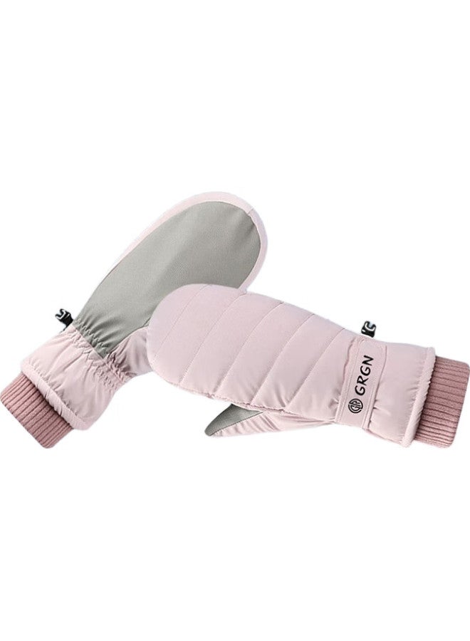 GRGN Women'S Winter Warm Fleece Lined Ski Gloves Touchscreen Windproof Cycling Riding Gloves - Image 3