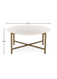 Alica Round Coffee Table, White And Gold - pzsku/Z5FEA53EAEC6ADBA7F019Z/45/_/1715495026/cdaa272c-901c-492f-be70-402396ba7c0d