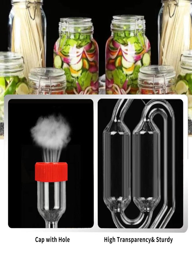 Zazolyne 4PACK Twin Bubble Airlock Set, Fermentation Airlock,Brewing Airlocks Brew Kits Airlocks for Fermenting with 4 Stoppers + 10 Grommets - Image 5
