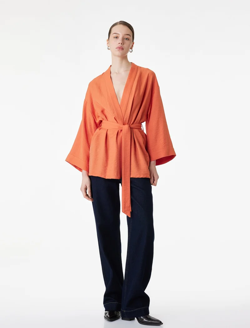 كوتون Belted Kimono