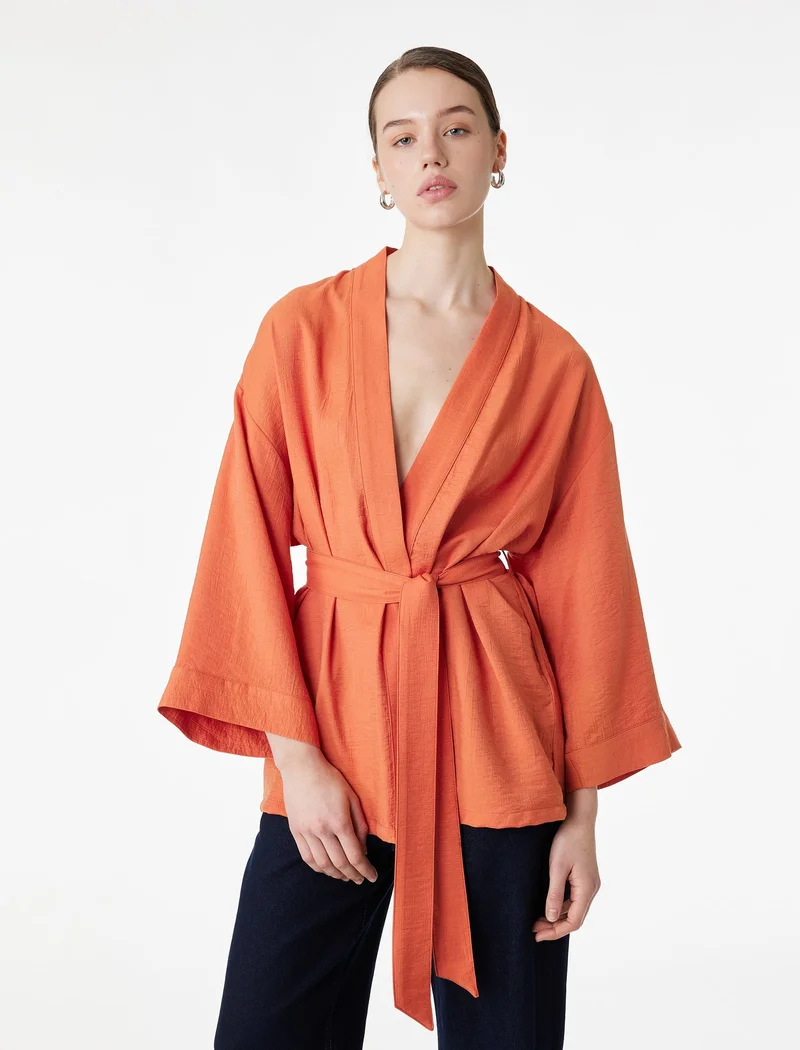 كوتون Belted Kimono