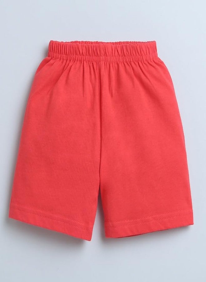 BUMZEE Red & White Girls Shorts Pack of 2 Age - 18-24 Months (Peb8903E-red.wht) - Image 3
