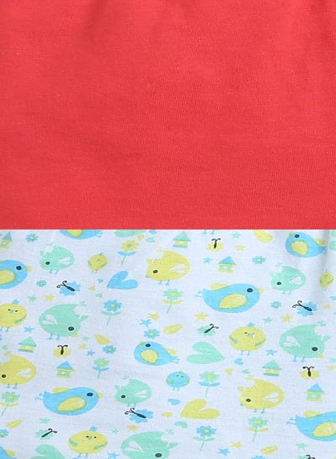 BUMZEE Red & White Girls Shorts Pack of 2 Age - 18-24 Months (Peb8903E-red.wht) - Image 5