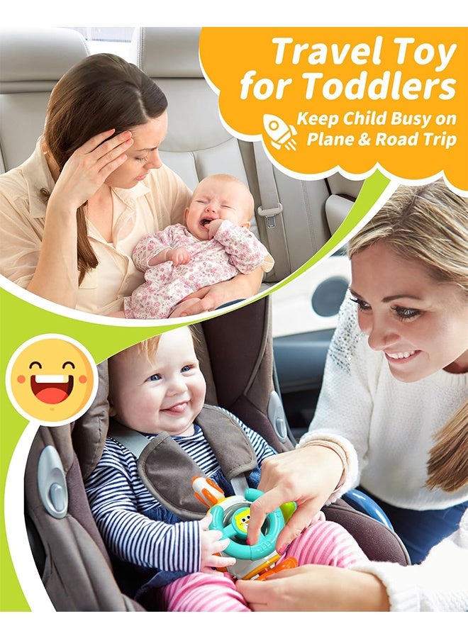 Montessori Sensory Toys for Toddlers 1-3,Travel Activities Busy Board Cube,Baby Gifts for 6 9 12 18 Months 1 2 One Year Old Infant Boys Girls,Airplane Plane Car Travel Toys Educational Learning - Image 3